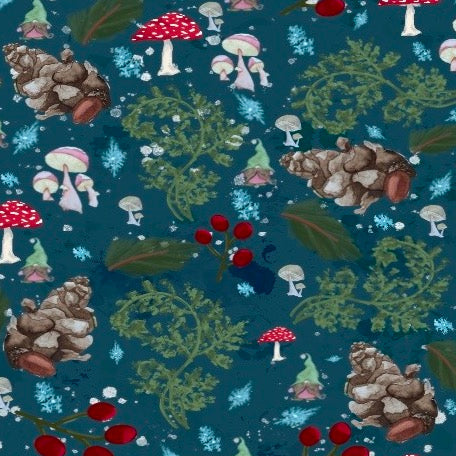 Enchanted Forest Pattern Blank Greeting Card