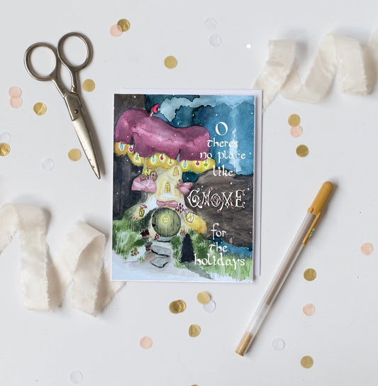 Gnome Place Like Home Greeting Card Set