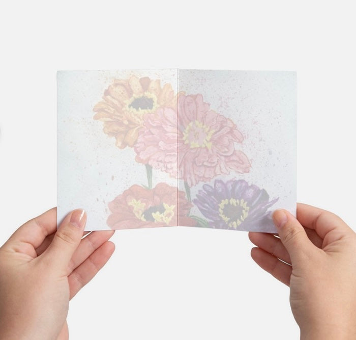 Blooming Inspirational Scripture Botanical Greeting Card
