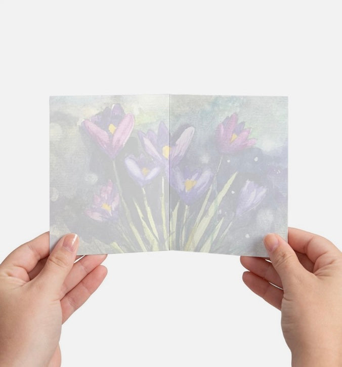 Blooming Inspirational Scripture Botanical Greeting Card