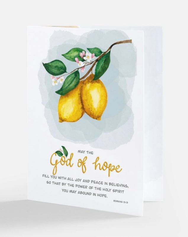 Blooming Inspirational Scripture Botanical Greeting Card