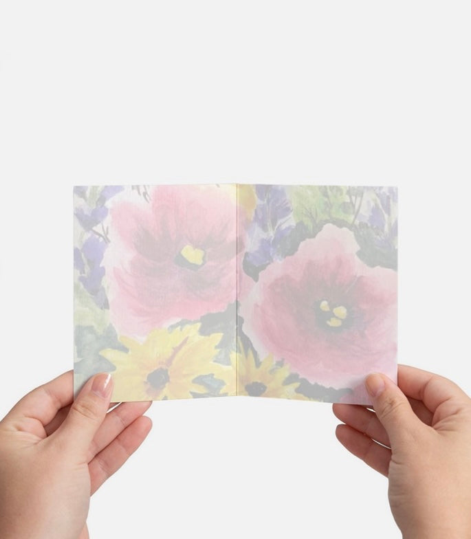 Blooming Inspirational Scripture Botanical Greeting Card
