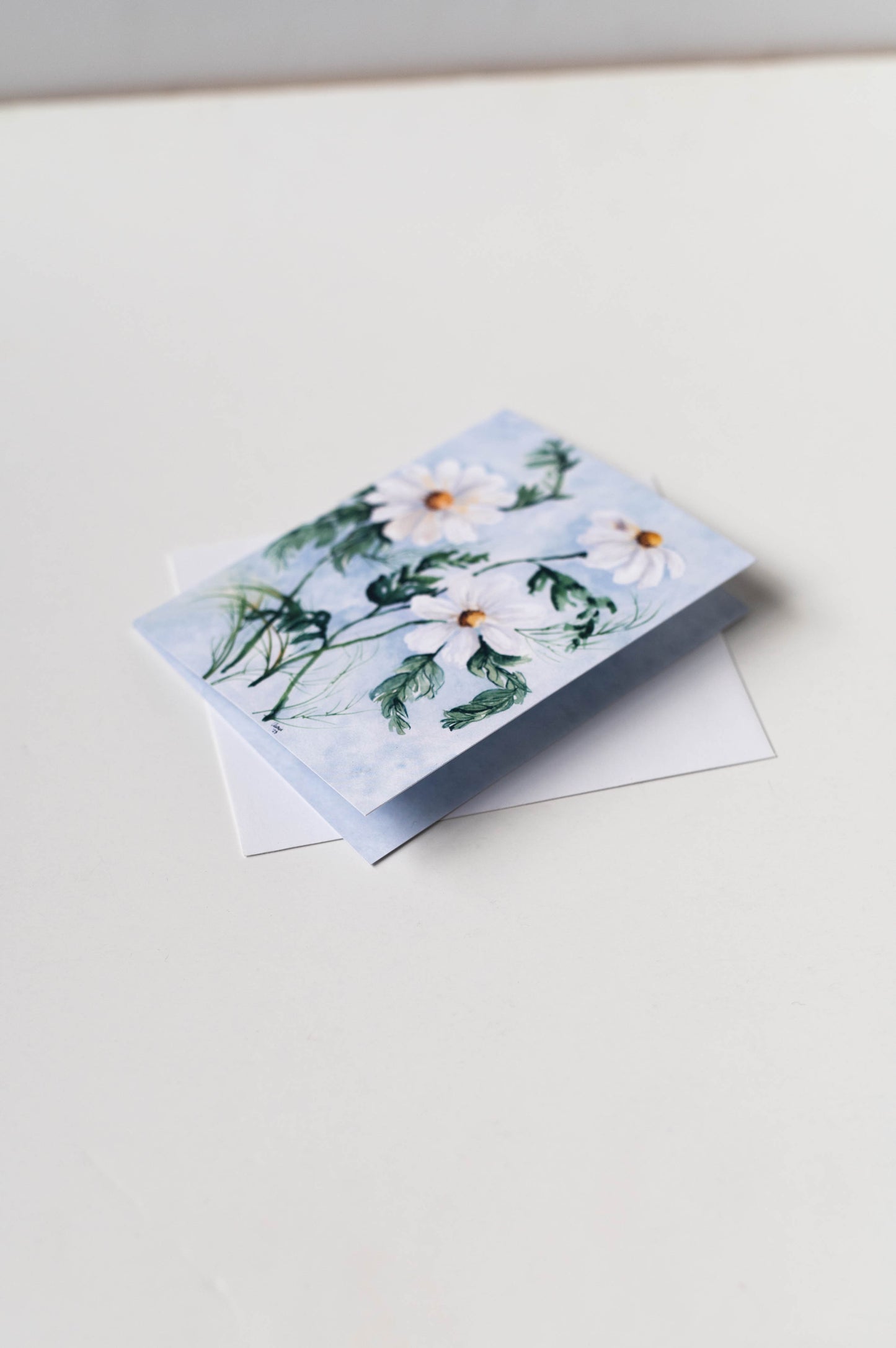 Summer Daisies Greeting Card - Watercolor - Botanical - Blank inside