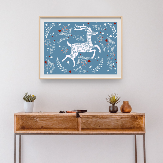 As the Deer Psalm 42:1 Art Print