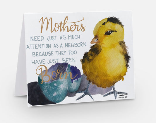 New Mother Baby Shower Greeting Card