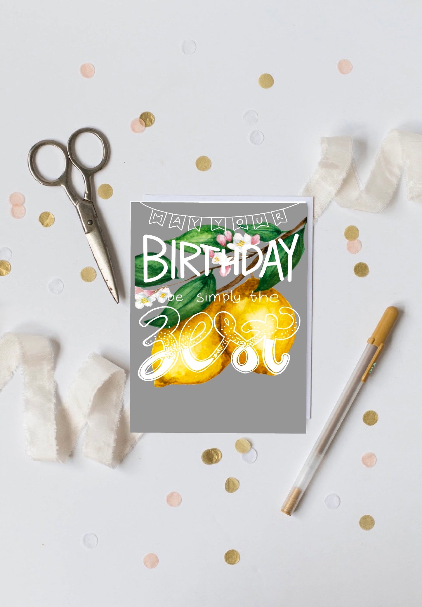 Lemon Zest Birthday Card