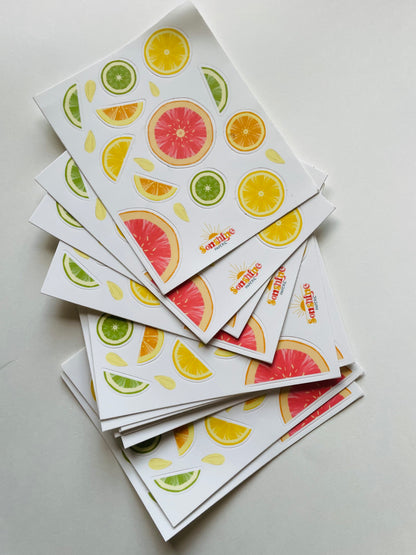 Citrus Vinyl Stickers