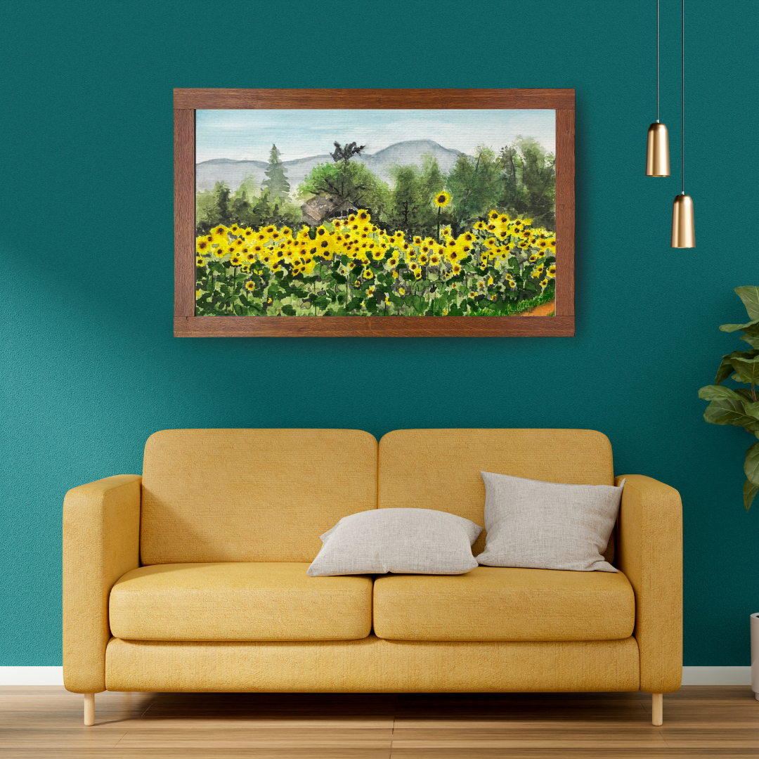 Virginia Sunflowers Art Print