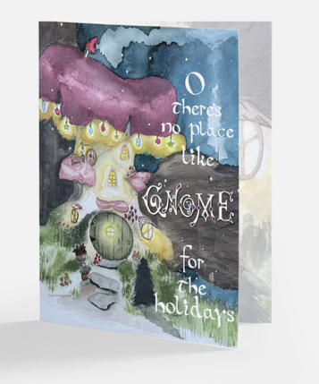 Gnome Place Like Home Greeting Card Set