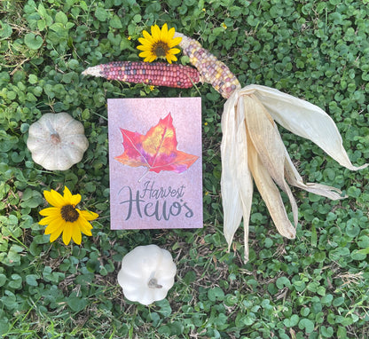Harvest Hellos: Sending Cozy Fall Vibes Watercolor Greeting Card