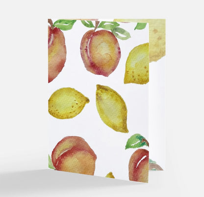 Peach Lemonade Refresher Cards for Summer - Blank