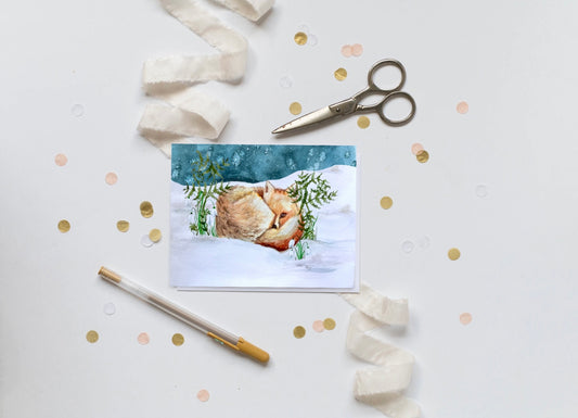 Winter Fox Greeting Card Set