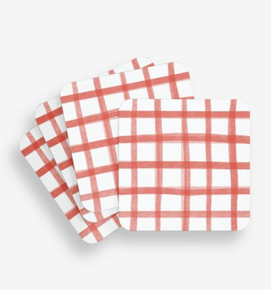 Picnic Plaid Coasters