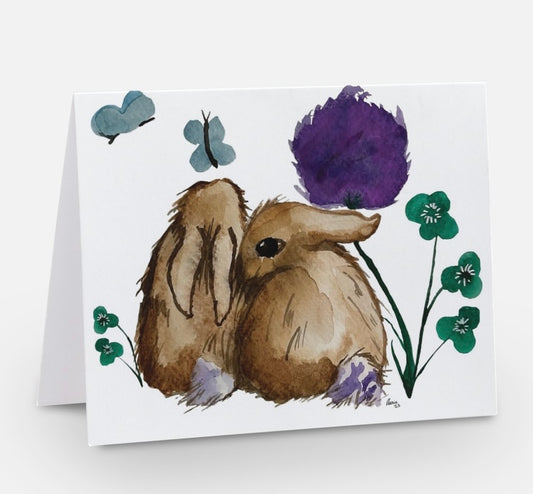 Snuggle Bunny Easter Card