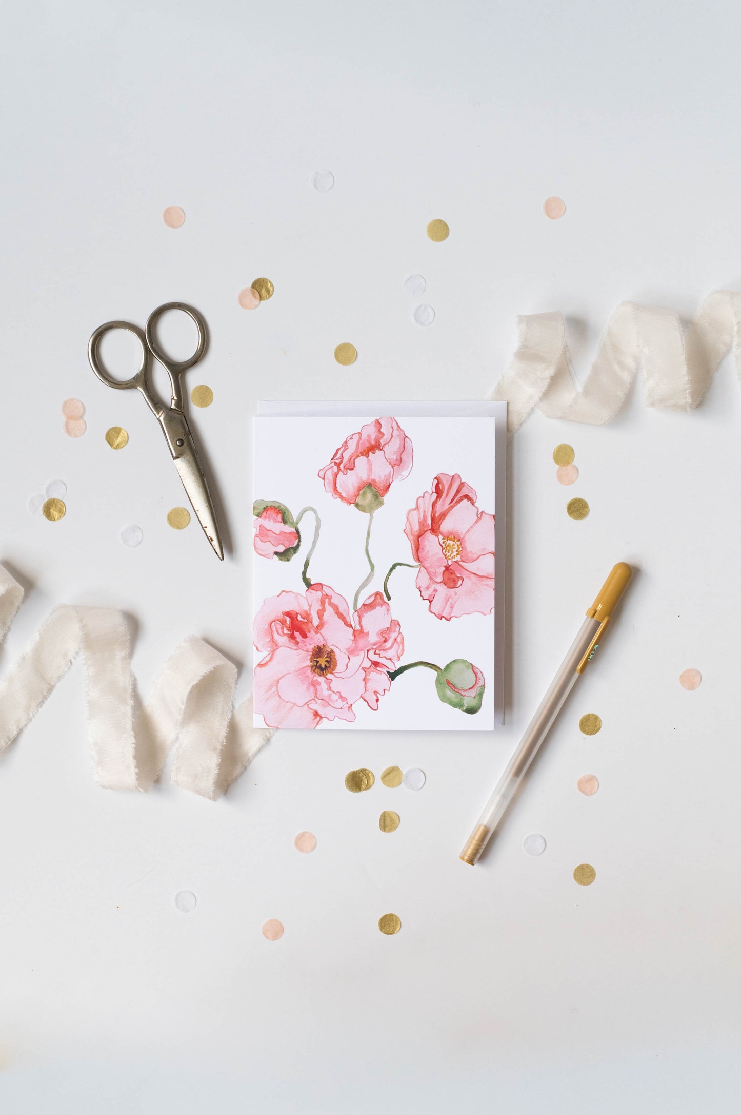 Spring Blooms Flower Greeting Cards - Mixed set- watercolor painting