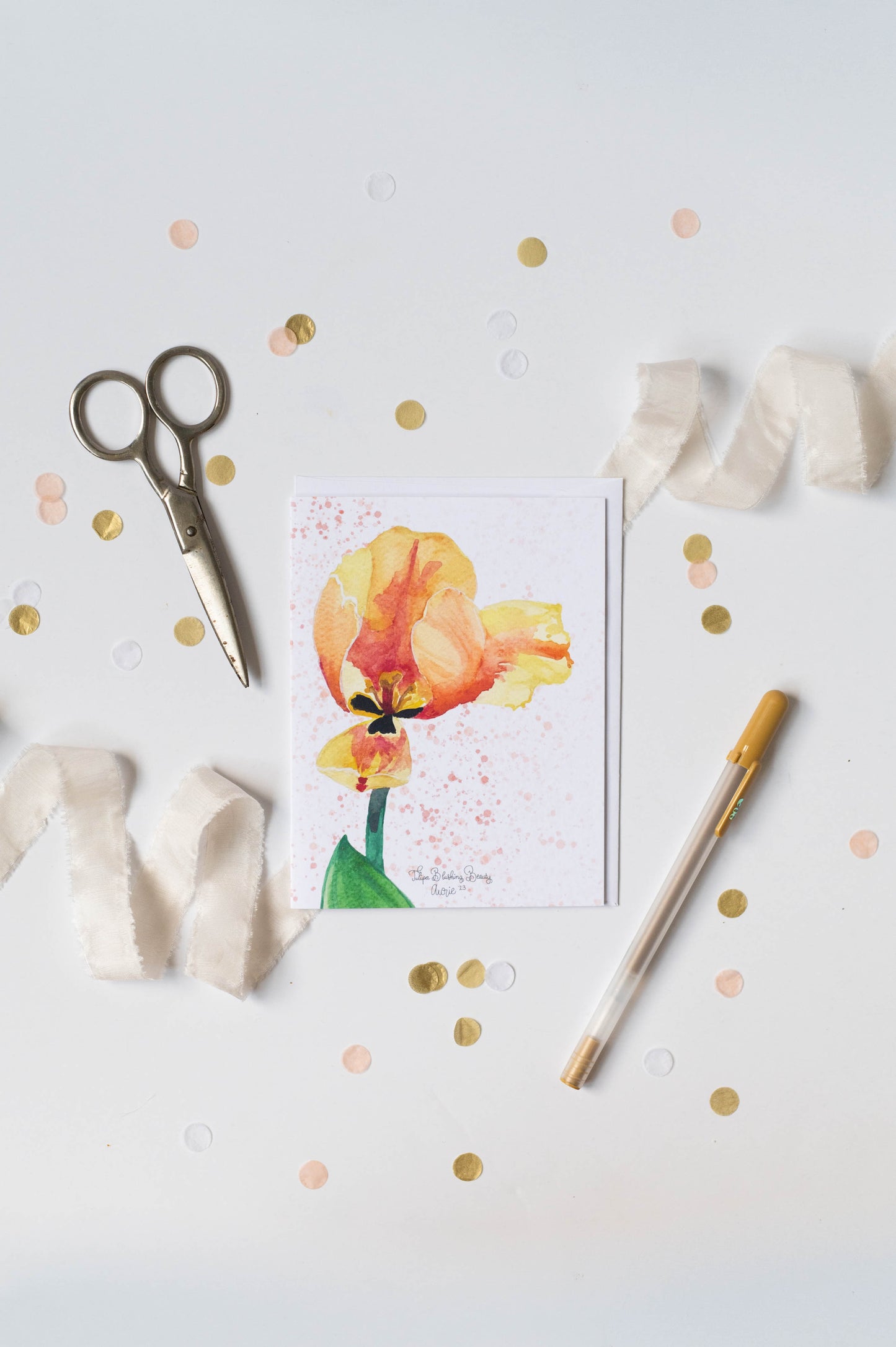 Spring Blooms Flower Greeting Cards - Mixed set- watercolor painting