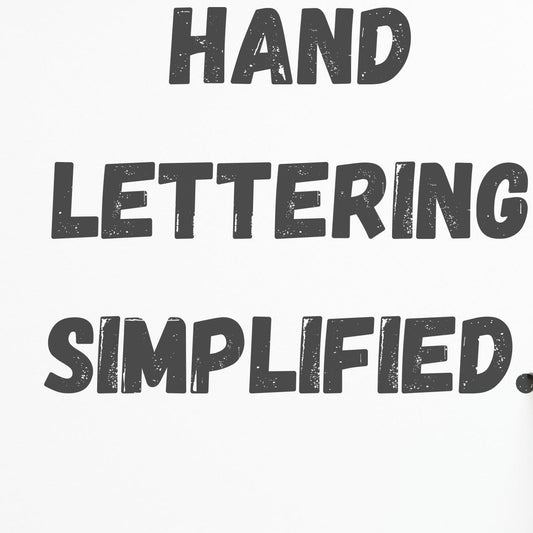 Fun Hand Lettering Made Simple Tutorial on Greeting Card - Hello