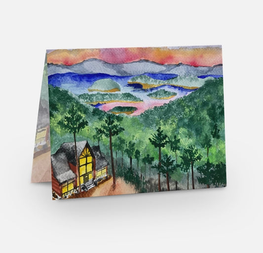 Summer Greeting Card - Cabin in the Woods